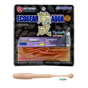 Vinilo EcoGear Jukusei Aqua Shirasu 2" COLOR J05 PEARL SHIRASU GLOW