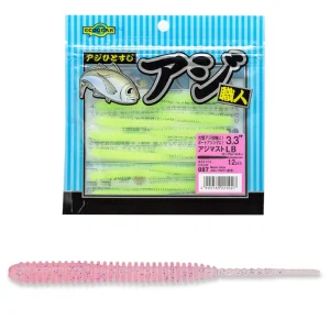Vinilo EcoGear Aji Shokunin Aji Must LB 3.3" COLOR 292 CLEAR PINK GLOW BLUE FLAKE
