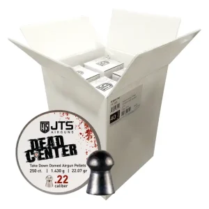 CAJA CERRADA (40u) DE DEAD CENTER MODELO DOMED - 22cal./5,5mm - 22 grains - 250 uds.