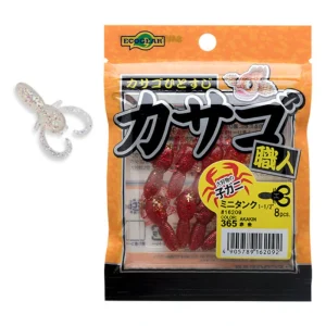 Vinilo EcoGear Kasago Shokunin Mini Tank 1-1/2" COLOR 323 HOKURIKU CLEAR HOLO