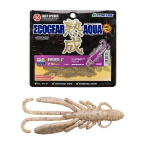 Vinilo EcoGear Jukusei Aqua Bug Ants 2" COLOR J05 PEARL SHIRASU GLOW