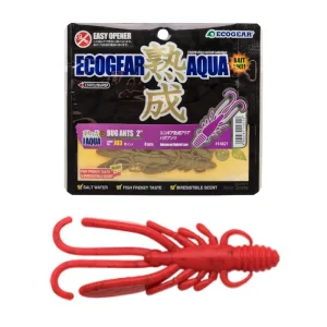 Vinilo EcoGear Jukusei Aqua Bug Ants 2" COLOR J08 RED SHRIMP