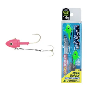 EcoGear 3D Jig Head Painted 30g 2pcs D02 PINK GLOW