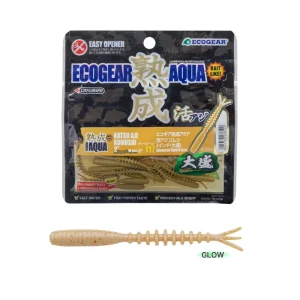 Vinilo EcoGear Jukusei Aqua Katsu Aji Komushi 2" COLOR J05 PEARL SHIRASU GLOW