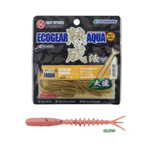 Vinilo EcoGear Jukusei Aqua Katsu Aji Komushi 2" COLOR J06 PINK AMI SHRIMP GLOW