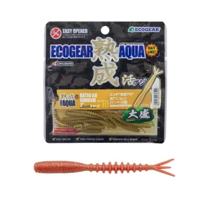 Vinilo EcoGear Jukusei Aqua Katsu Aji Komushi 2" COLOR J18 ORANGE GOLD