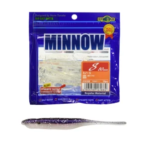 Vinilo EcoGear Minnow S COLOR 469 PEARL KATAKUCHI