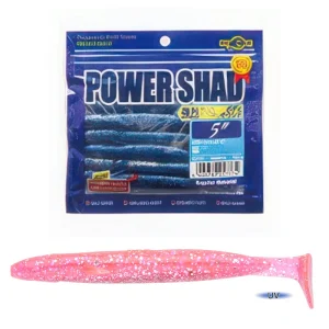 Vinilo EcoGear Power Shad 5" COLOR 326 UV PINK SILVER