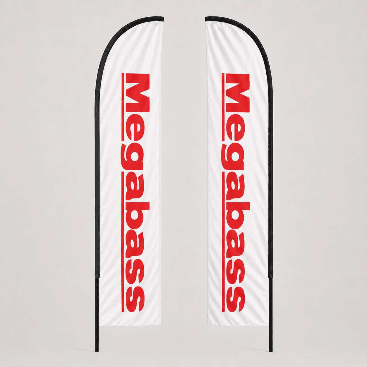BANDERA PROMOCIONAL DOBLE CARA LOGO MEGABASS