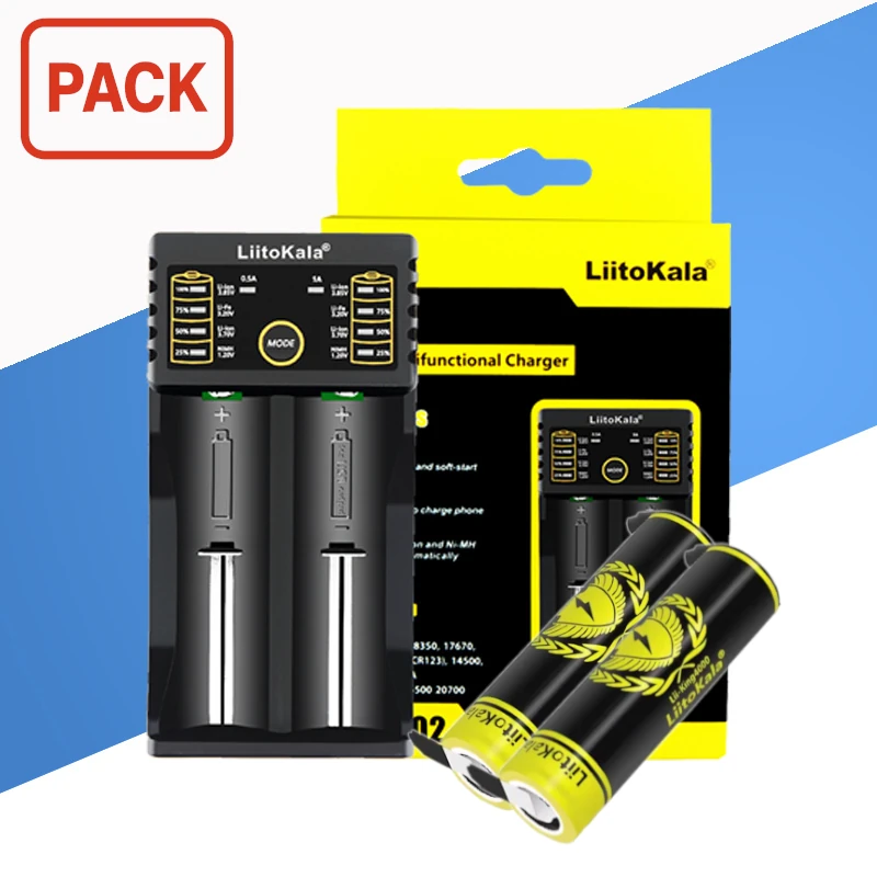 Pack King4000 y Cargador Doble Liitokala